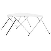 vidaXL 4 Bow Bimini Top White 243x196x137 cm Lucy And Phil Academy Lucy And Phil Academy