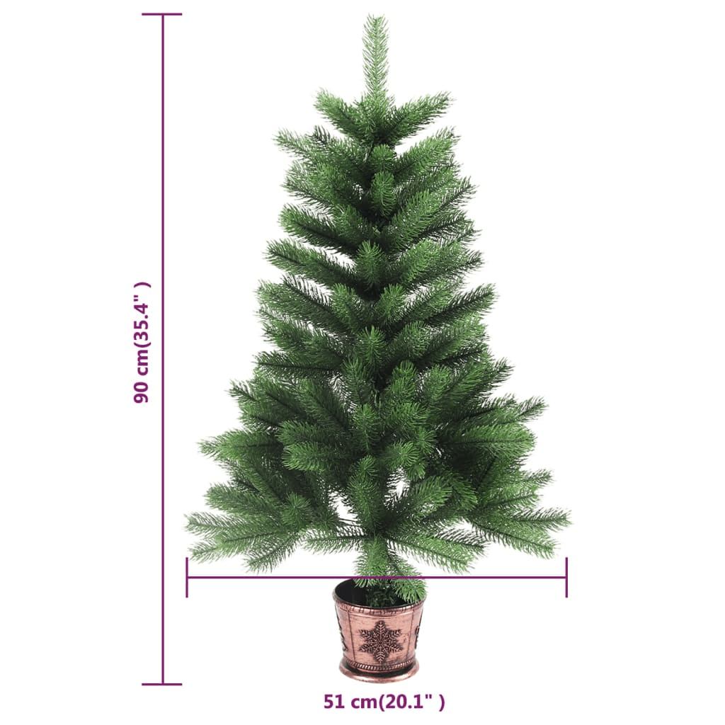vidaXL 90cm Realistic Green Christmas Tree Lucy And Phil Academy Lucy And Phil Academy