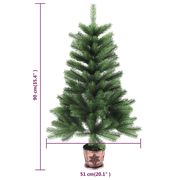 vidaXL 90cm Realistic Green Christmas Tree Lucy And Phil Academy Lucy And Phil Academy