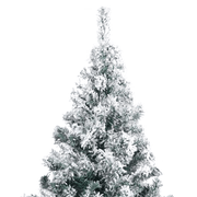 vidaXL Artificial Christmas Tree with Flocked Snow Green 210 cm PVC Lucy And Phil Academy Lucy And Phil Academy