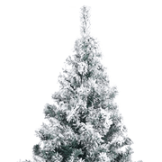 vidaXL Artificial Christmas Tree with Flocked Snow Green 210 cm PVC Lucy And Phil Academy Lucy And Phil Academy