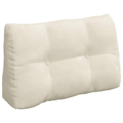 vidaXL Back Pillow Cream 80 x 24 x 50 cm Velvet Lucy And Phil Academy Lucy And Phil Academy