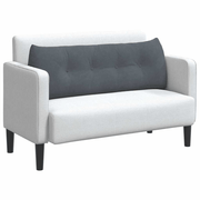 vidaXL Back Pillow Dark Grey 140 x 24 x 50 cm Velvet Lucy And Phil Academy Lucy And Phil Academy