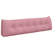 vidaXL Back Pillow Pink 180 x 24 x 50 cm Velvet Lucy And Phil Academy Lucy And Phil Academy