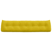 vidaXL Back Pillow Yellow 200 x 24 x 50 cm Velvet Lucy And Phil Academy Lucy And Phil Academy