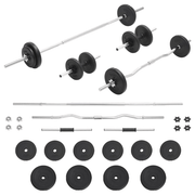 vidaXL Barbell and Dumbbell Set 30 kg Lucy And Phil Academy Lucy And Phil Academy
