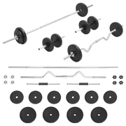 vidaXL Barbell and Dumbbell Set 30 kg Lucy And Phil Academy Lucy And Phil Academy