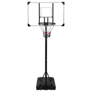 vidaXL Basketball Stand Transparent 256 - 361 cm Polycarbonate Lucy And Phil Academy Lucy And Phil Academy