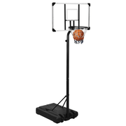 vidaXL Basketball Stand Transparent 256 - 361 cm Polycarbonate Lucy And Phil Academy Lucy And Phil Academy