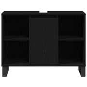 vidaXL Bathroom Cabinet Black 80 x 33 x 60 cm Engineered Wood Lucy And Phil Academy Lucy And Phil Academy
