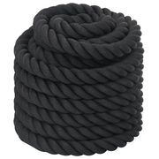 vidaXL Battle Rope Black 15 m 11 kg Polyester Lucy And Phil Academy Lucy And Phil Academy