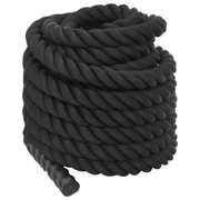 vidaXL Battle Rope Black 15 m 11 kg Polyester Lucy And Phil Academy Lucy And Phil Academy