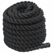 vidaXL Battle Rope Black 15 m 11 kg Polyester Lucy And Phil Academy Lucy And Phil Academy