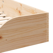 vidaXL Bed Frame Brown 75 x 190 cm Solid Pine Wood Lucy And Phil Academy Lucy And Phil Academy