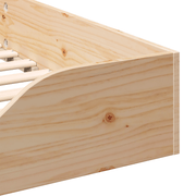 vidaXL Bed Frame Brown 80 x 210 cm Solid Pine Wood Lucy And Phil Academy Lucy And Phil Academy