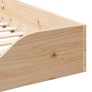 vidaXL Bed Frame Brown 80 x 220 cm Solid Pine Wood Lucy And Phil Academy Lucy And Phil Academy