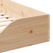 vidaXL Bed Frame Brown 80 x 220 cm Solid Pine Wood Lucy And Phil Academy Lucy And Phil Academy