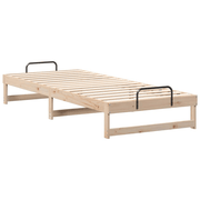 vidaXL Bed Frame Brown 90 x 220 cm Solid Pine Wood Lucy And Phil Academy Lucy And Phil Academy