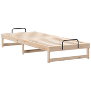 vidaXL Bed Frame Brown 90 x 220 cm Solid Pine Wood Lucy And Phil Academy Lucy And Phil Academy