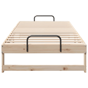vidaXL Bed Frame Brown 90 x 220 cm Solid Pine Wood Lucy And Phil Academy Lucy And Phil Academy