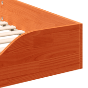 vidaXL Bed Frame Wax Brown 100 x 220 cm Solid Pine Wood Lucy And Phil Academy Lucy And Phil Academy