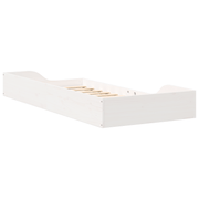 vidaXL Bed Frame White 80 x 200 cm Solid Pine Wood Lucy And Phil Academy Lucy And Phil Academy