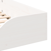 vidaXL Bed Frame White 80 x 200 cm Solid Pine Wood Lucy And Phil Academy Lucy And Phil Academy