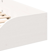 vidaXL Bed Frame White 80 x 200 cm Solid Pine Wood Lucy And Phil Academy Lucy And Phil Academy