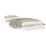 vidaXL Bed Frame White 80 x 210 cm Solid Pine Wood Lucy And Phil Academy Lucy And Phil Academy