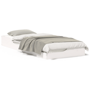 vidaXL Bed Frame White 90 x 220 cm Solid Pine Wood Lucy And Phil Academy Lucy And Phil Academy