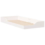 vidaXL Bed Frame White 90 x 220 cm Solid Pine Wood Lucy And Phil Academy Lucy And Phil Academy