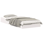 vidaXL Bed Frame White 90 x 220 cm Solid Pine Wood Lucy And Phil Academy Lucy And Phil Academy