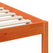 vidaXL Bed Frame with Side Tables Wax Brown 180 x 210 cm Lucy And Phil Academy Lucy And Phil Academy