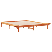 vidaXL Bed Frame with Side Tables Wax Brown 180 x 210 cm Lucy And Phil Academy Lucy And Phil Academy