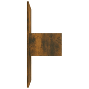 vidaXL Bed Headboard with Cabinets Smoked Oak Engineered Wood Lucy And Phil Academy Lucy And Phil Academy