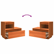 vidaXL Bedside Cabinet Wax brown 60 x 34 x 51 cm Solid pinewood Lucy And Phil Academy Lucy And Phil Academy