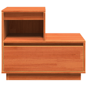 vidaXL Bedside Cabinet Wax brown 60 x 34 x 51 cm Solid pinewood Lucy And Phil Academy Lucy And Phil Academy