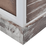 vidaXL Bedside Cabinets 2 pcs Brown and White Lucy And Phil Academy Lucy And Phil Academy