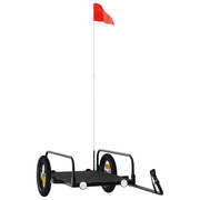 vidaXL Bike Trailer Black 122x53x31 cm Iron Lucy And Phil Academy Lucy And Phil Academy