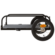 vidaXL Bike Trailer Black 122x53x31 cm Iron Lucy And Phil Academy Lucy And Phil Academy