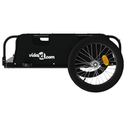 vidaXL Bike Trailer Black Oxford Fabric and Iron Lucy And Phil Academy Lucy And Phil Academy