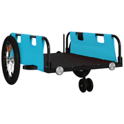vidaXL Bike Trailer Blue Oxford Fabric and Iron Lucy And Phil Academy Lucy And Phil Academy