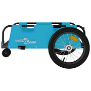 vidaXL Bike Trailer Blue Oxford Fabric and Iron Lucy And Phil Academy Lucy And Phil Academy