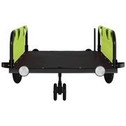 vidaXL Bike Trailer Green Oxford Fabric and Iron Lucy And Phil Academy Lucy And Phil Academy