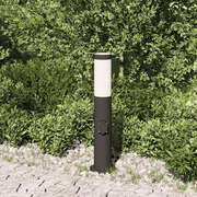 vidaXL Bollard Light with Outlet 50 cm Stainless Steel IP44 Lucy And Phil Academy Lucy And Phil Academy
