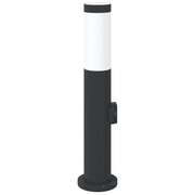 vidaXL Bollard Light with Outlet 50 cm Stainless Steel IP44 Lucy And Phil Academy Lucy And Phil Academy