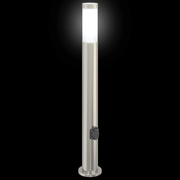 vidaXL Bollard Light with Outlet 80 cm Stainless Steel IP44 Lucy And Phil Academy Lucy And Phil Academy