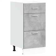 vidaXL Bottom Cabinet Lyon Concrete Grey 40x46x81.5 cm Engineered Wood Lucy And Phil Academy Lucy And Phil Academy