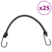 vidaXL Bungee Cords with Reflective Strips and Hooks 25 pcs 46 cm Lucy And Phil Academy Lucy And Phil Academy