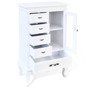 vidaXL Cabinet with 5 Drawers 2 Shelves White Lucy And Phil Academy Lucy And Phil Academy